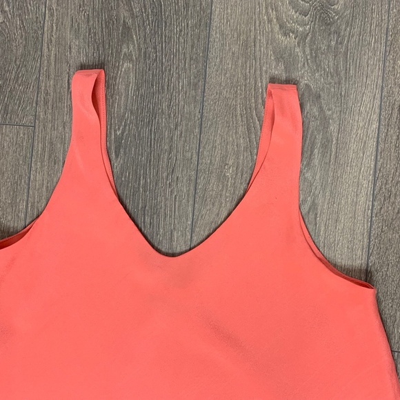 Studio by YDE Women’s Tank Top Crop Tiered  Neon Orange Coral Boho Chic Size M - Picture 5 of 12